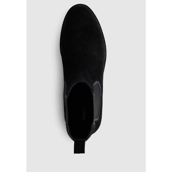Quince | Shoes | Quince Suede Chelsea Boot Black Size 8  New! Quince Women\'s Suede Chelsea Black Boots Lug Sole Size 8 MSRP $130 #18
